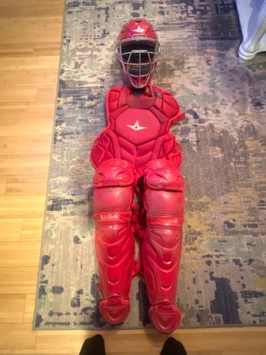 Red All Star System 7 Axis Catcher's Set (Used)