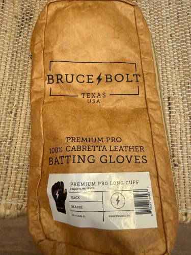 Bruce Bolt Premium Pro XL Batting Gloves (New)