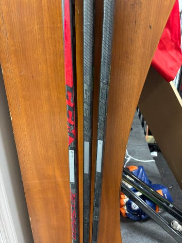 3 Junior CCM Ribcor Trigger 6 Pro Right Handed Hockey Stick P28 50 Flex (Used)