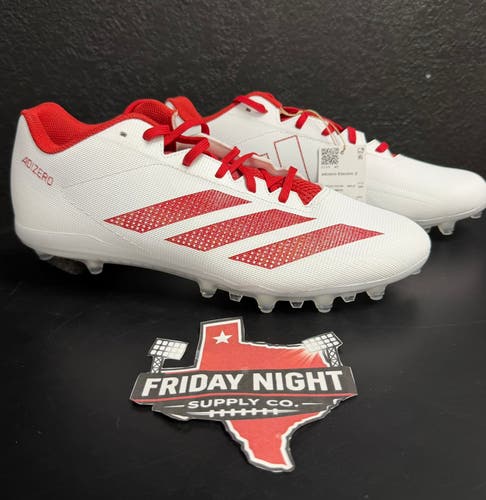 Adidas Adizero Electric 2 Lightweight Speed Football Cleats Men’s Size 12 White Red NEW w/ tags