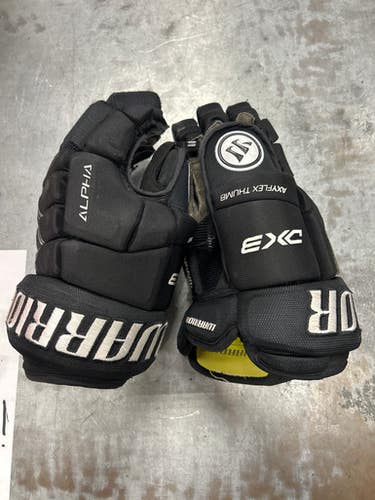 Used Warrior ALPHA Senior Gloves Black 13" 11337-S000486457