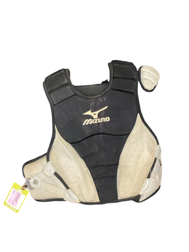 Used Mizuno BLACK Catchers Chest Protector Black Junior 11613-S000182293