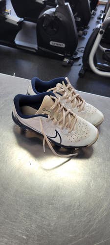 Used Nike DIAMOND 3 BB/SB Cleats White Junior 03 11497-S000157843