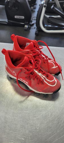 Used Nike ALPHA 5 BB/SB Cleats Red Junior 05 11497-S000157846