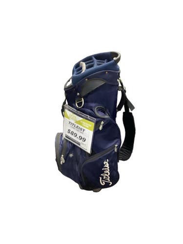 Used Titleist 15 WAY CART BAG Mens Cart Bag Navy Blue 11347-S000269194