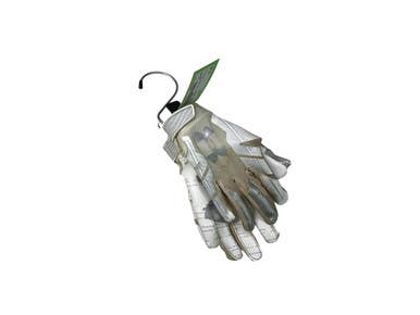 Used Under Armour F8 FB Gloves White SM 11347-S000269176