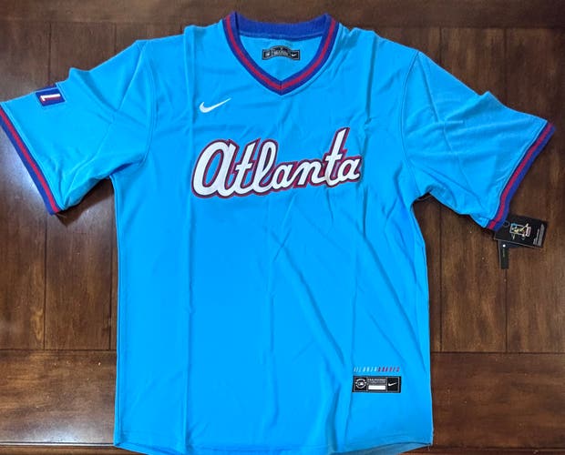 Atlanta Braves Powder Blue 2026 City Connect Jersey Adult XL NWT