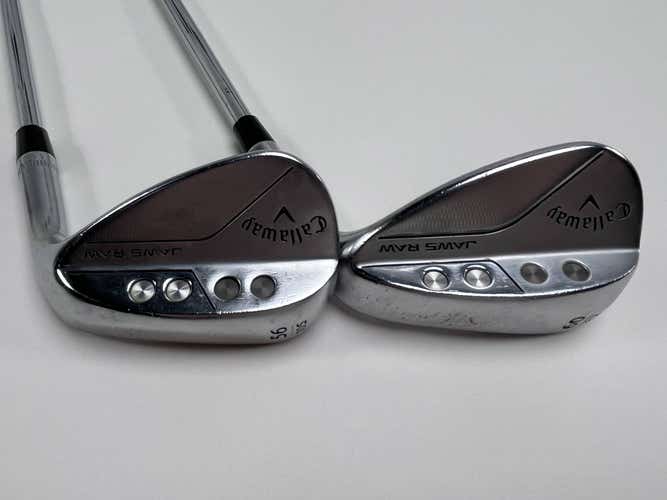 Callaway Jaws Raw Chrome Wedge Set 56* 10 60* 8 DG S400 Tour Issue 120g Stiff RH