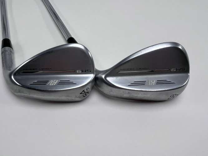 Titleist Vokey SM9 Tour Chrome Wedge Set 54* 12 | 58* 14 Wedge Steel Mens RH