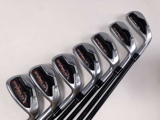 Callaway Diablo Forged Iron Set 4-PW 75g Regular Graphite Mens RH