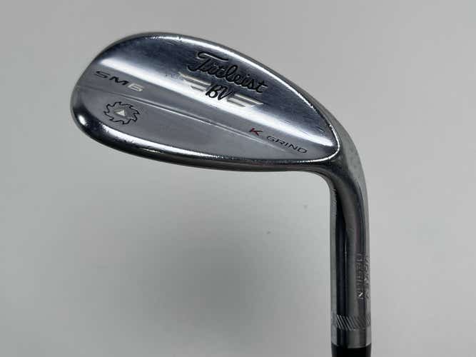 Titleist Vokey SM6 Tour Chrome Lob Wedge LW 58* 12 Bounce K-Grind Wedge RH