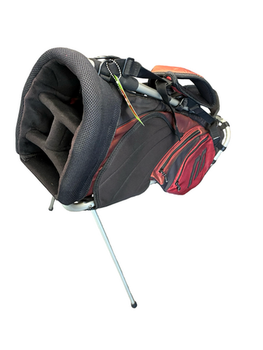 Used Mizuno 4 WAY STAND BAG Mens Stand Bag Red 11682-S000132488