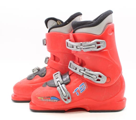 Salomon T3 Junior Ski Boots - Size 5 / Mondo 23 Used