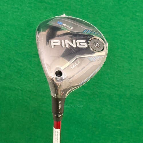 NEW LH Ping G440 MAX 21 Fairway Wood 7 Denali Red 60G 5.5 Regular w/ HC