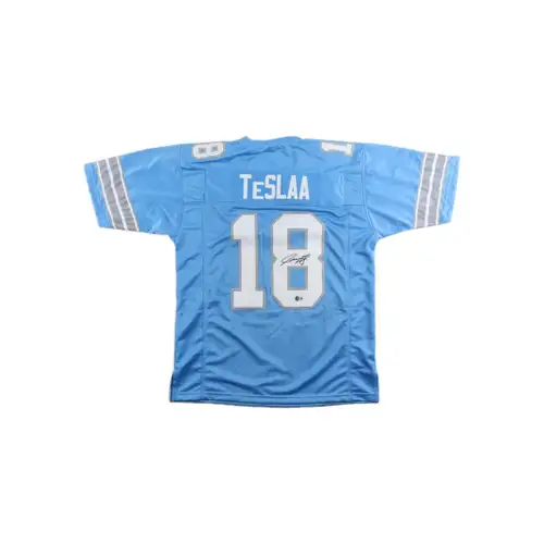 Isaac TeSlaa Signed Detroit Lions #18 Custom Jersey, Size XL, With COA