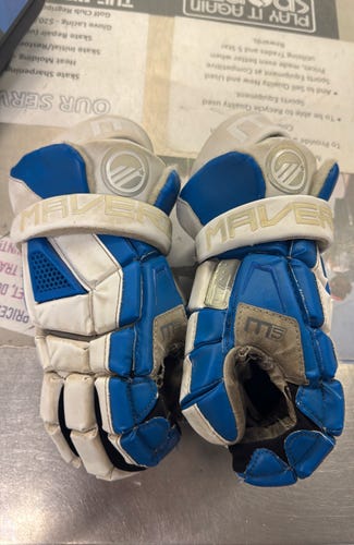 13" Large Maverik M5 player (Used) Lacrosse Gloves lax glove LG adult senior SR