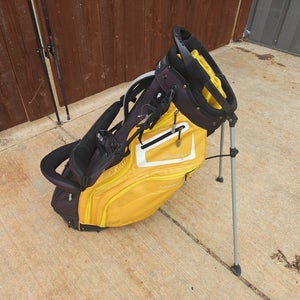 Maxfli Honors+ 14 Divider Dual Strap Golf Stand Bag Yellow Black