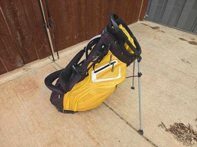 Maxfli Honors+ 14 Divider Dual Strap Golf Stand Bag Yellow Black