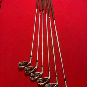 Men's 2012 TaylorMade Burner Superfast 3.0 Left Hand Iron Set Regular Flex (Used)