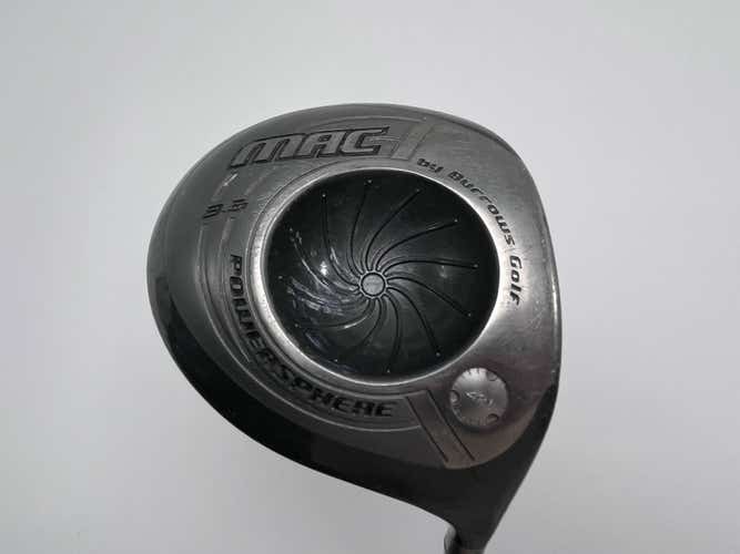 Burrows Golf MAC Power Sphere Driver 9.5* Grafalloy Blue Regular Graphite RH