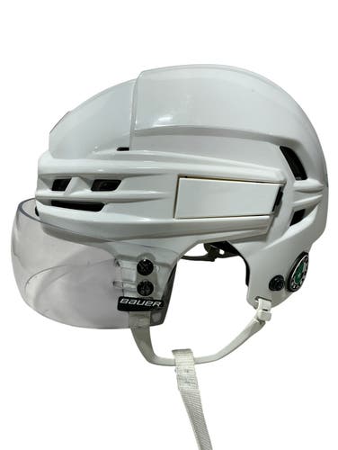 CCM Tacks 910 Pro Stock Hockey Helmet Visor Combo Medium White Stars (Used) 7814