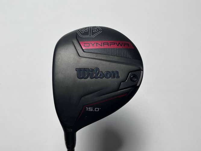 LEFTY Wilson Dynapwr 3 Fairway Wood 15* UST Mamiya Helium 5F4 Stiff Graphite LH