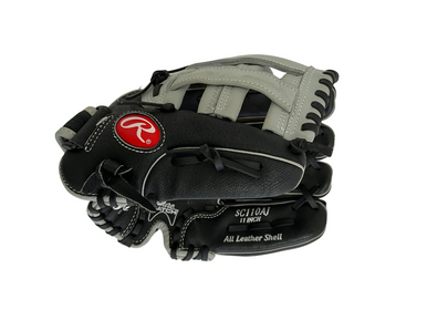Used Rawlings SC110AJ BB/SB Glove RH Throw Black 11" 11692-S000149286