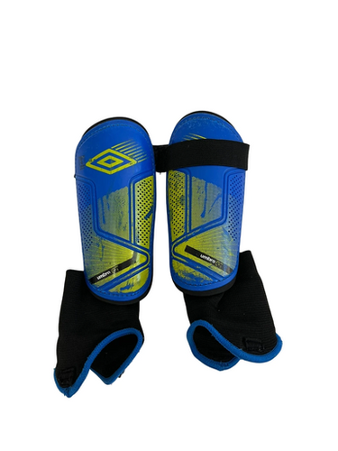 Used Umbro GT Soccer Shin Guards Junior Royal Blue LG 11692-S000148872