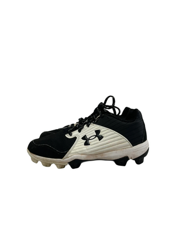 Used Under Armour LEADOFF BB/SB Cleats Black And White Junior 01.5 11692-S000148910