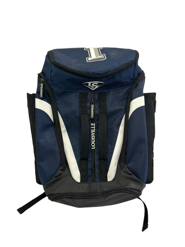 Used Louisville Slugger BACKPACK BB/SB Player Backpack Navy Blue 11692-S000148790