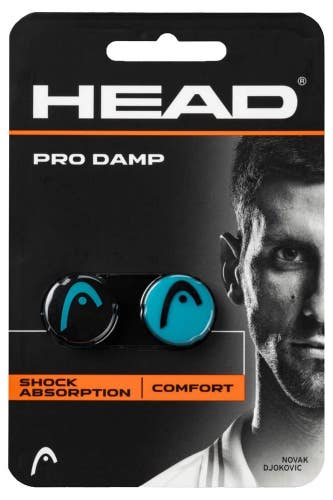 JPN STOCK: HEAD "PRO DAMP" TENNIS RACQUET VIBRATION DAMPENERS. #285515 (BK/BL)