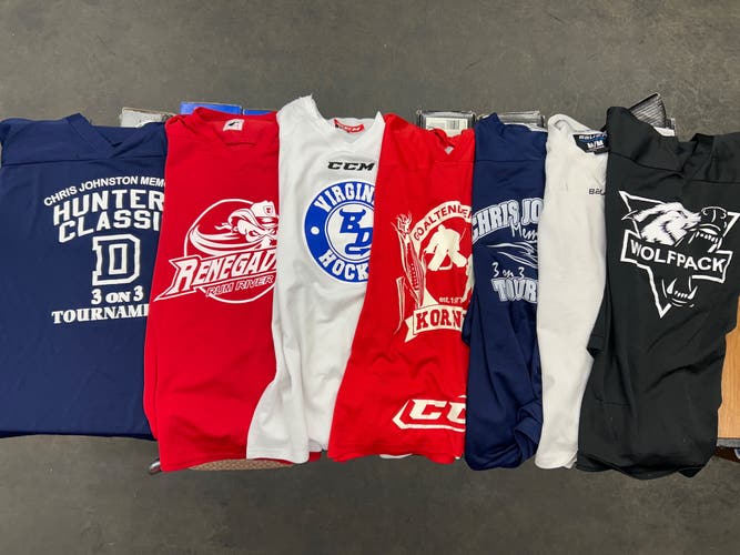 7-Used Hockey Jerseys -Adult Medium