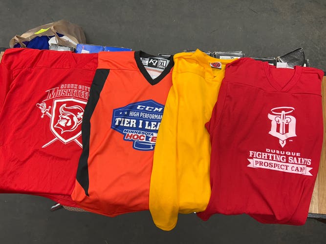 4-Used Hockey Jerseys -Adult XLarge