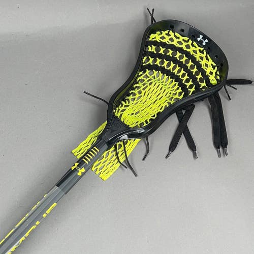 Under Armour Strategy Attack/Mid Lacrosse Head w/ 30" Strategy 7000 Alloy