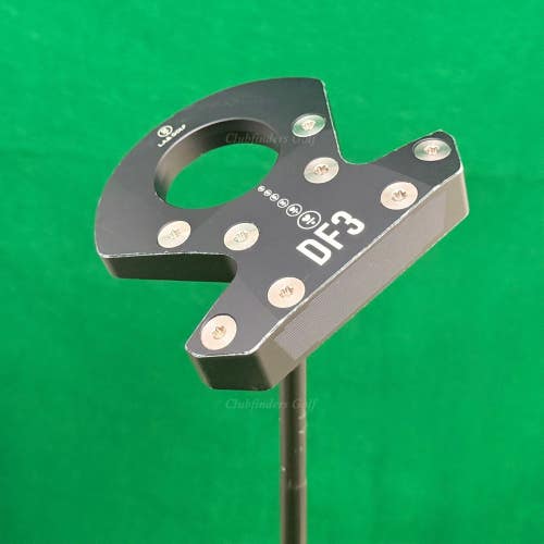 LAB Golf '24 DF3 Black 34" Center-Shaft Putter Matte Black Stepped Steel