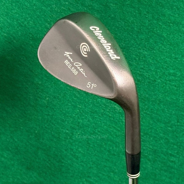 Cleveland Tour Action REG 588 Gunmetal 51 Gap Wedge Stepped Steel Wedge Flex