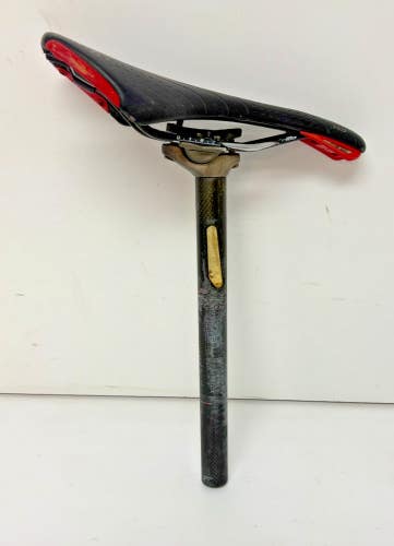 Specialized Zertz Carbon Fact 27.2mm x 330mm Seatpost & 143mm Cutaway Saddle
