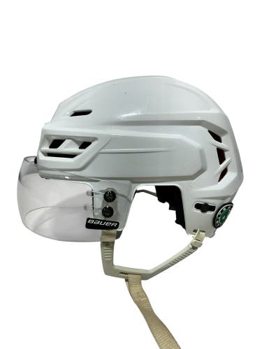 CCM Tacks 710 Pro Stock Hockey Helmet Visor Combo Medium White Stars 5258