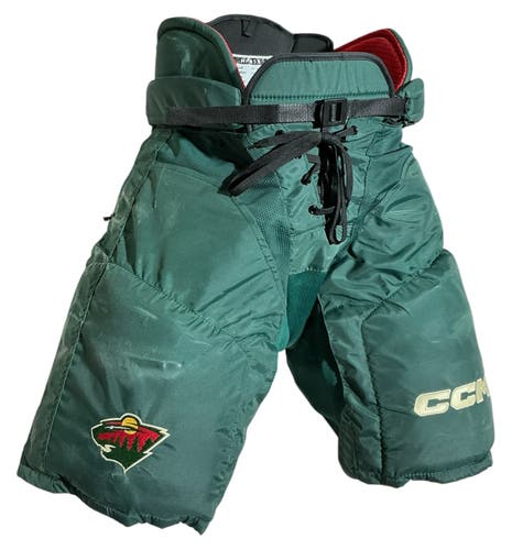 Wild Senior Medium CCM HP45X Hockey Pants Pro Stock (Used) 7841