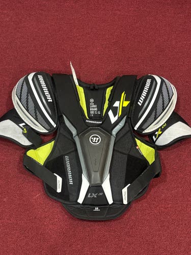 Large Senior Warrior ALPHA LX 20 Shoulder Pads (New) Item#WLSH