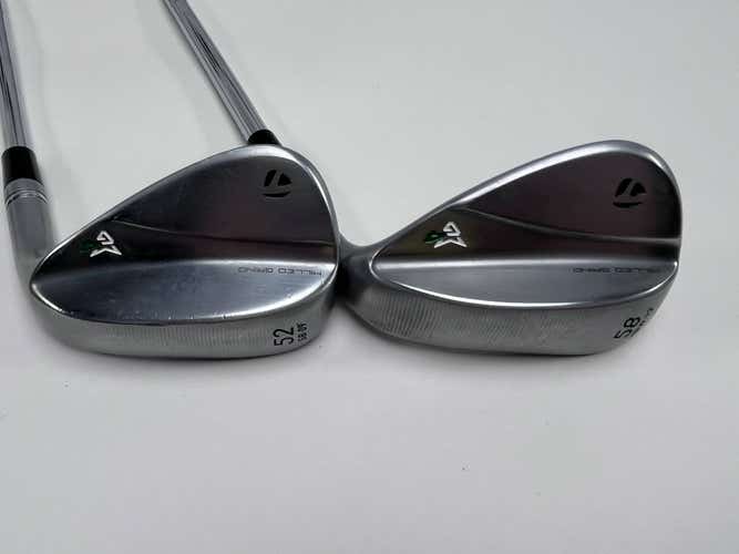 TaylorMade Milled Grind 4 Chrome Wedge Set 52* 9 | 58* 13 DG 115g Wedge RH