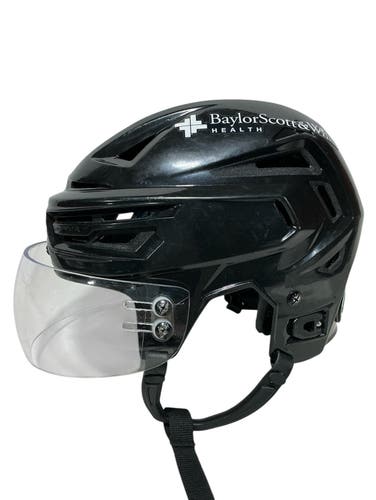 Bauer Re-Akt 150 Pro Stock Hockey Helmet Visor Combo Medium Black Stars (Used) 1832