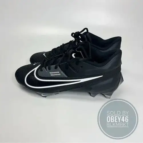 Nike Vapor Edge Elite 360 2 Football Cleats Black White 9