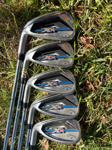 LEFTY LEFT HANDED LH Callaway XR OS Iron Set 5-A, NO 7 IRON
