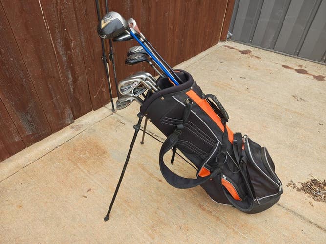 Callaway Taylormade Cleveland Orlimar 15 Piece Complete Golf Set Stand Bag