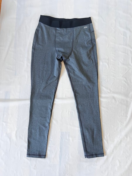 DSG Compression Tights in heather gray men's L waist 29-34"