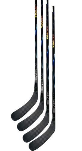 (4-pack) New Senior Black RH Bauer Vapor Flylite, 82 Flex, Polischuk Curve (aka. P86)