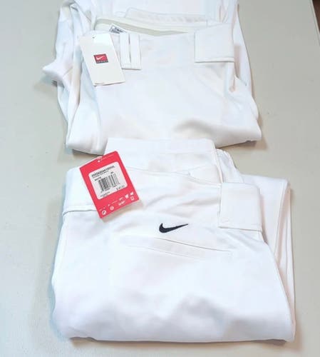 White Men's XXL Adult Nike Game Pants (New)