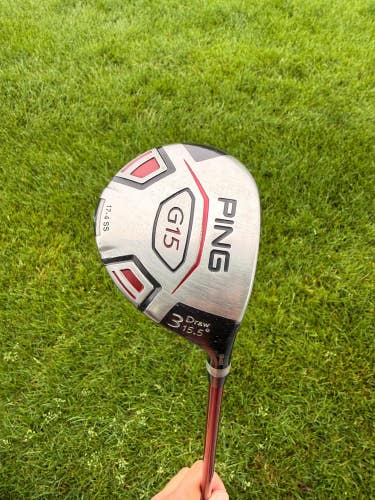 Ping G15 Draw 3-Wood 15.5 TFC 149F Stiff Flex 42.5 +HC NICE