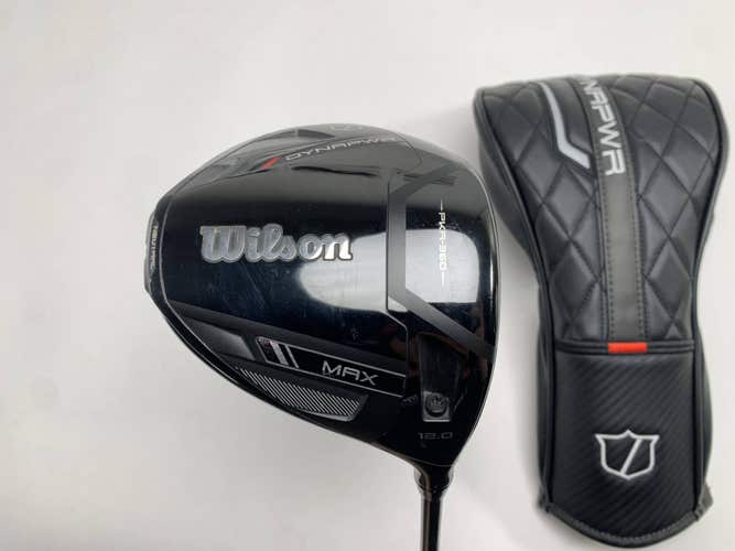 Wilson DYNAPWR MAX Driver 12* UST Mamiya LinQ 5F3 Regular Graphite Mens RH HC